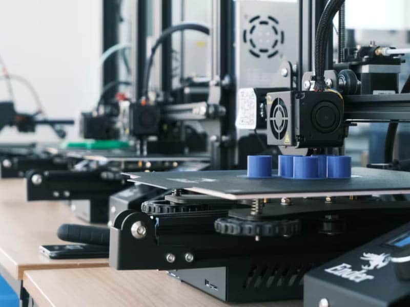 Secure 3D printers with shipping impact indicators.