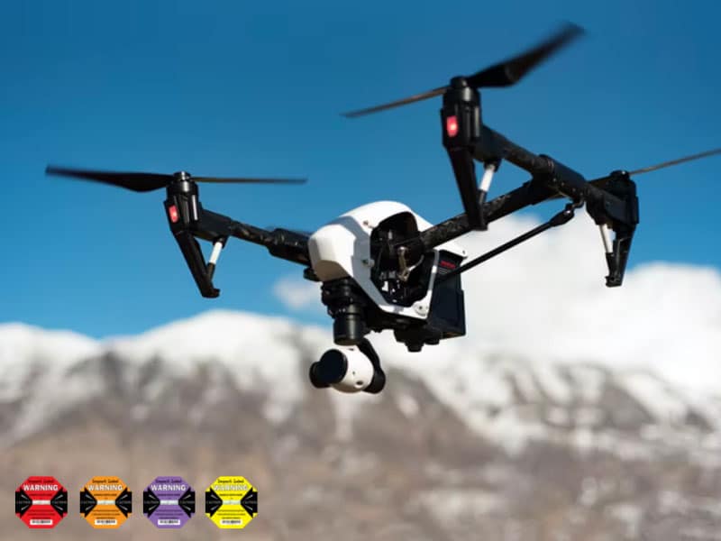 Use shock indicators to protect drones and reduce shipping damages.