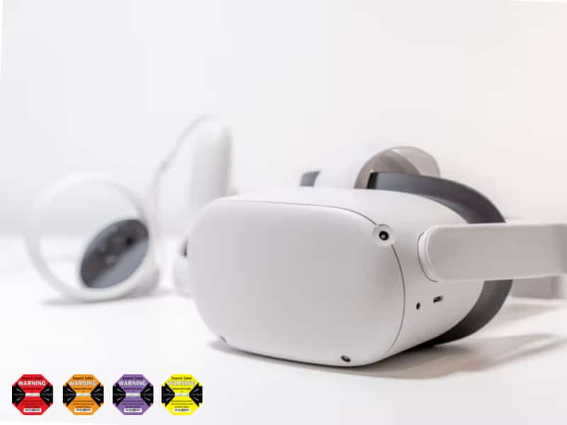 Best solution of minimizing shipping damage of VR headsets-shock indicators.