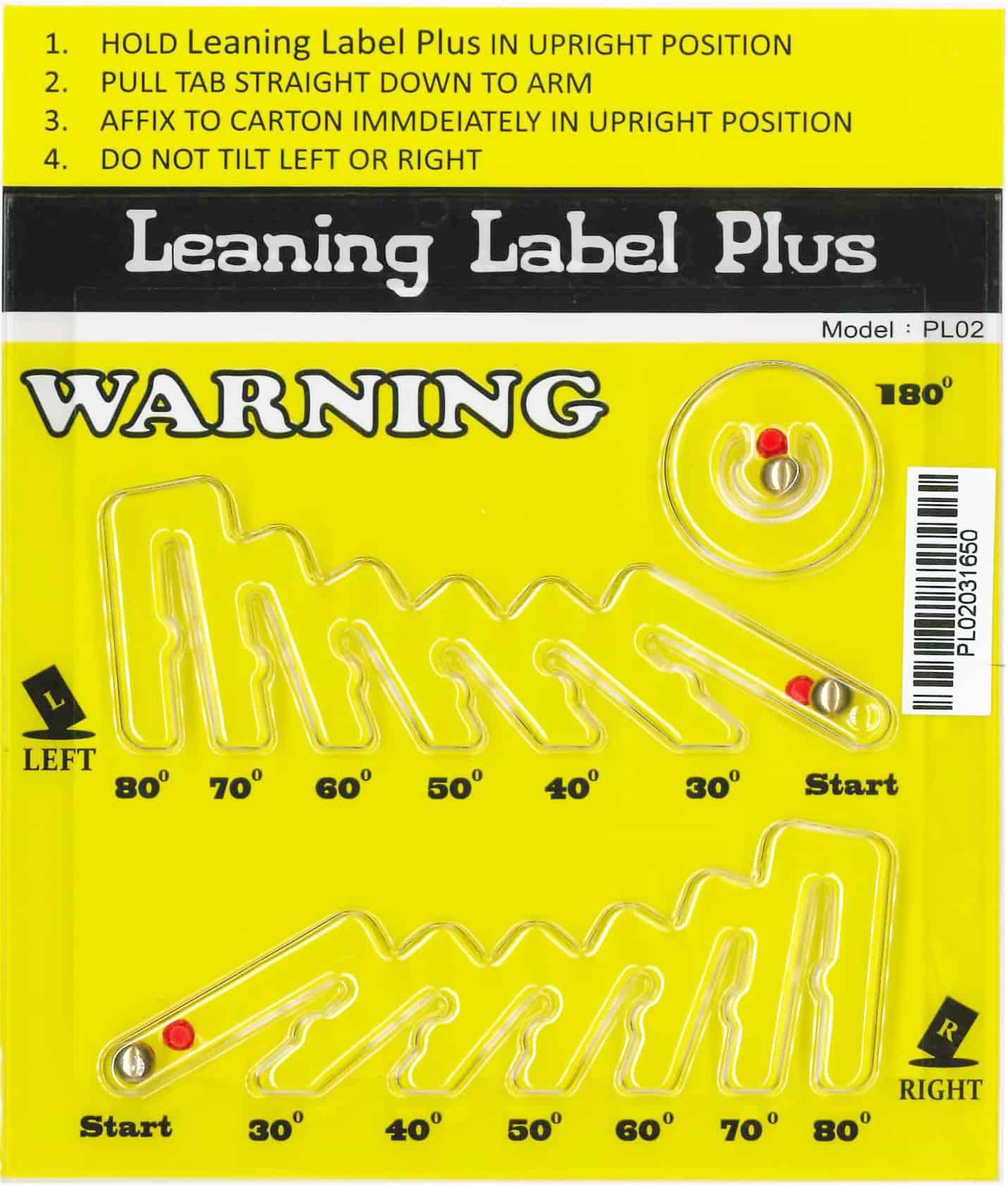 Leaning Label Plus - Tiltwatch Price-Leaning Plus 多角度傾斜指示器 - Tiltwatch plus Price